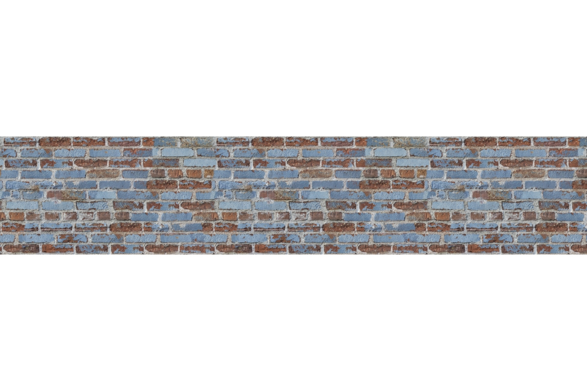 Küchenrückwand Blau Bemalte Backsteine Küchenrückwand Blau Bemalte Backsteine