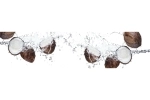 Küchenrückwand Hartschaumplatte Kokosnuss Splash