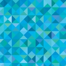 Küchenrückwand Mosaik Optik Blau