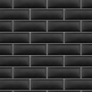 Küchenrückwand Folie Metrofliesen Schwarz