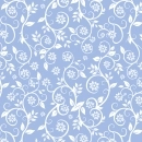 Küchenrückwand Folie Blumenranken Blau