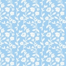 Küchenrückwand Folie Blumen Blau