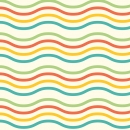 Küchenrückwand Folie Bunte Wellenlinien