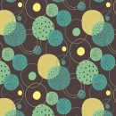 Küchenrückwand Aluverbund Retro Kreise