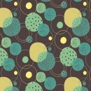Küchenrückwand Hartschaumplatte Retro Kreise