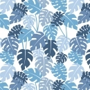 Küchenrückwand Hartschaumplatte Monstera Blau