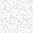 Küchenrückwand Aluverbund Rosen Zeichnung