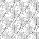 Küchenrückwand Hartschaumplatte Monstera Zeichnung