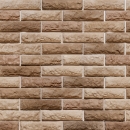 Küchenrückwand Acrylglas Steinwand Loft Optik Braun