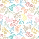 Küchenrückwand Bunte Schmetterlinge