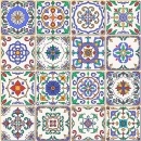 Küchenrückwand Acrylglas Bunte Patchwork Kacheln