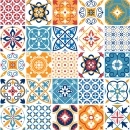 Küchenrückwand Acrylglas Bunte Patchwork Kacheln