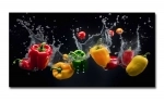 Spritzschutz Küche Acrylglas Bunte Paprika Splash