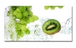 Spritzschutz Küche Acrylglas Traube Kiwi Splash