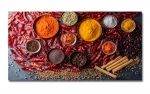 Spritzschutz Küche Hartschaumplatte Curry Chilli Gewürze