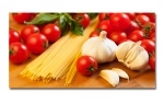 Spritzschutz Küche Hartschaumplatte Nudel Tomaten Knoblauch