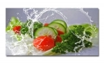 Spritzschutz Küche Aluverbund Gemüse Splash