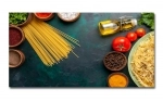 Spritzschutz Küche Hartschaumplatte Spaghetti Tomaten