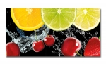 Spritzschutz Küche Acrylglas Limette Kirsch Erdbeere Splash