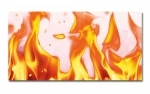Spritzschutz Küche Hartschaumplatte Feuer