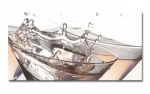 Spritzschutz Küche Hartschaumplatte Cocktailgläser