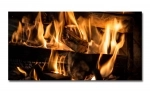Spritzschutz Küche Hartschaumplatte Feuer Holz