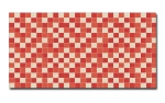 Spritzschutz Küche Rot Beige Mosaik