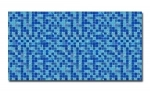 Spritzschutz Küche Acrylglas Blau Mosaik Optik