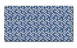Spritzschutz Küche Acrylglas Blaue Mosaiksteine