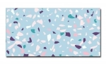 Spritzschutz Küche Acrylglas Pyramiden Mosaik Blau