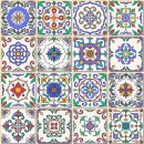 Spritzschutz Küche Hartschaumplatte Bunte Patchwork Kacheln