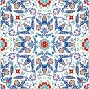 Spritzschutz Küche Hartschaumplatte Osmanische Blume