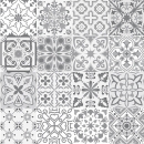 Spritzschutz Küche Hartschaumplatte Patchwork Grau